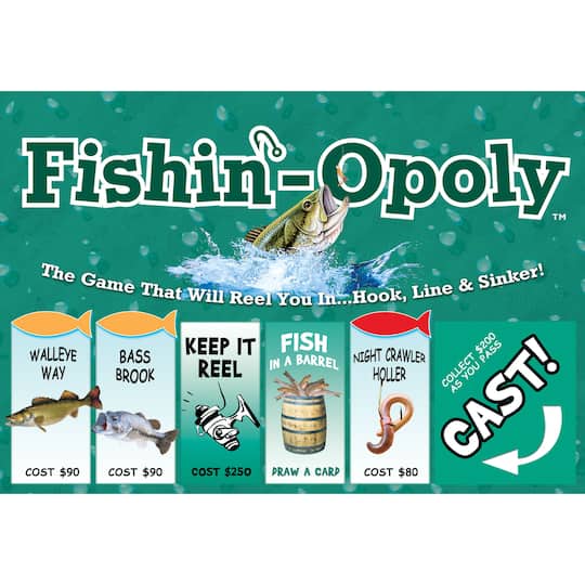 Late For The Sky Fishin'-Opoly™ Board Game
